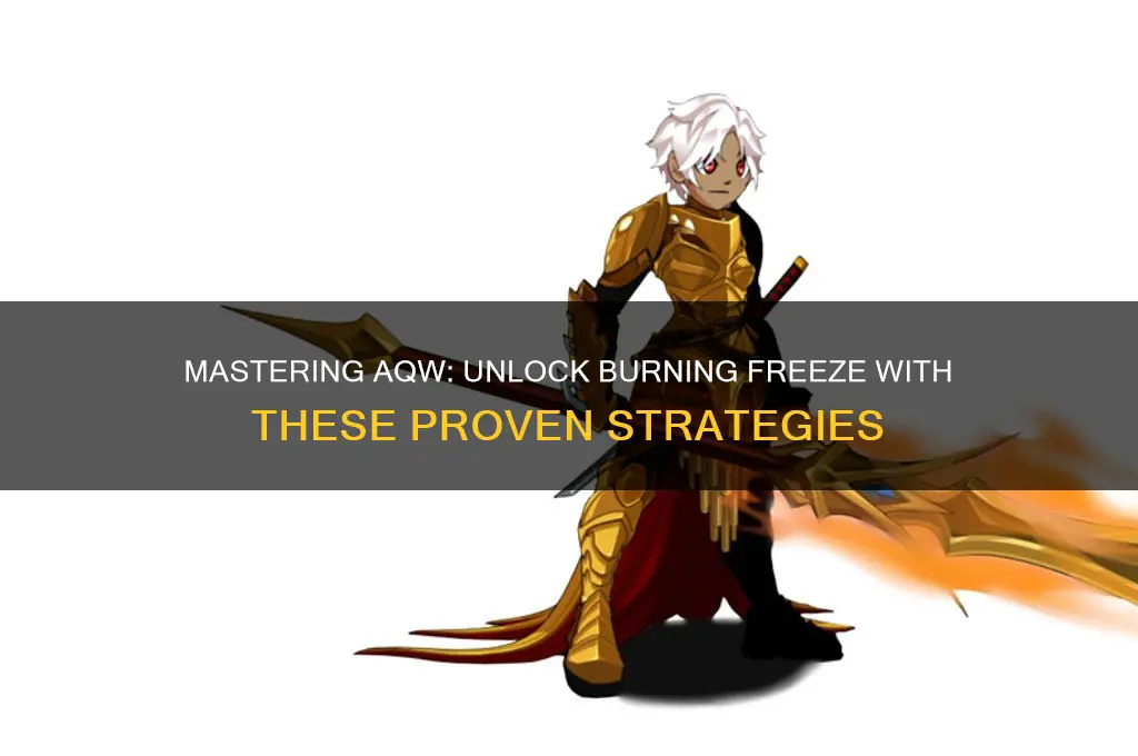 how to get burning freeze in aqw