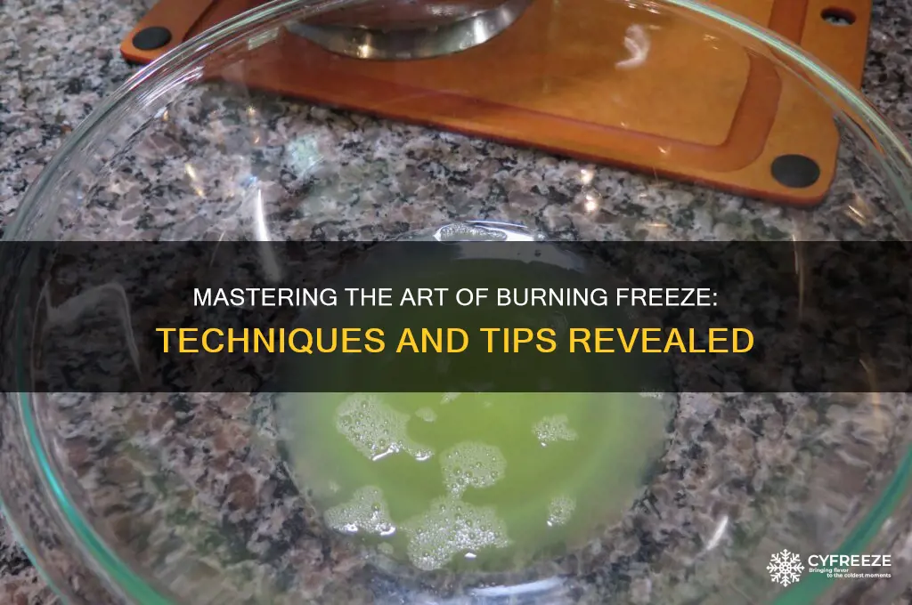 how to get burning freeze
