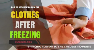 Effective Methods to Remove Frozen Chewing Gum from Clothes Easily