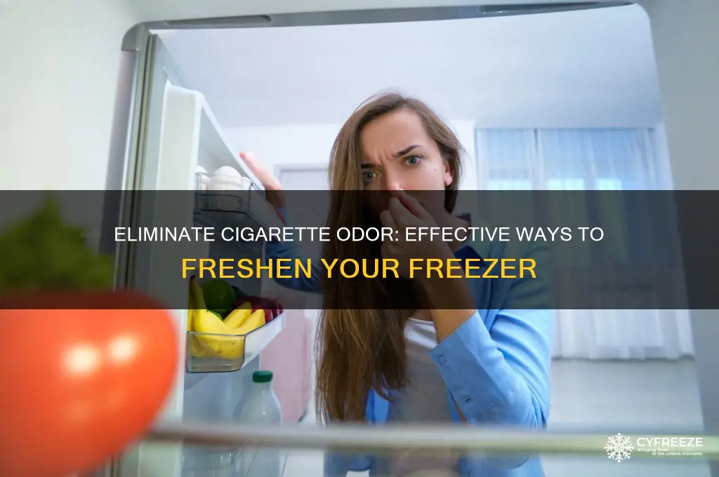 how to get cigarette smell out of a freezer