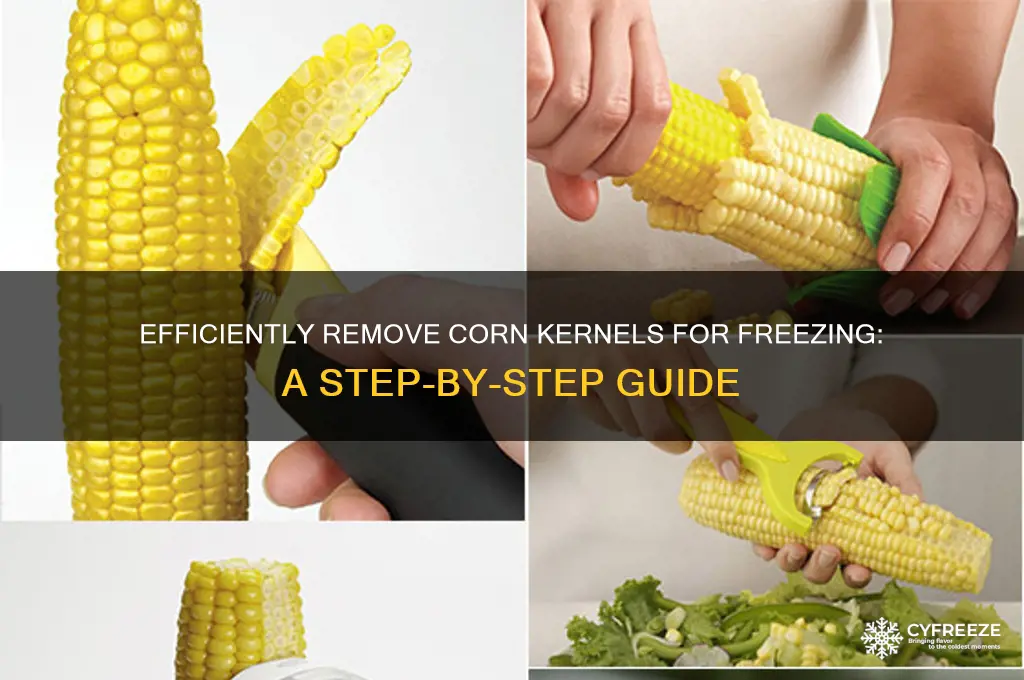 how to get corn off the cob for freezing
