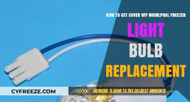 Easy Steps to Remove Whirlpool Freezer Light Cover for Bulb Replacement