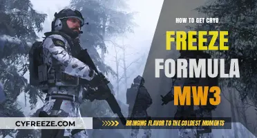 Unlocking MW3's Cryo Freeze Formula: A Comprehensive Guide