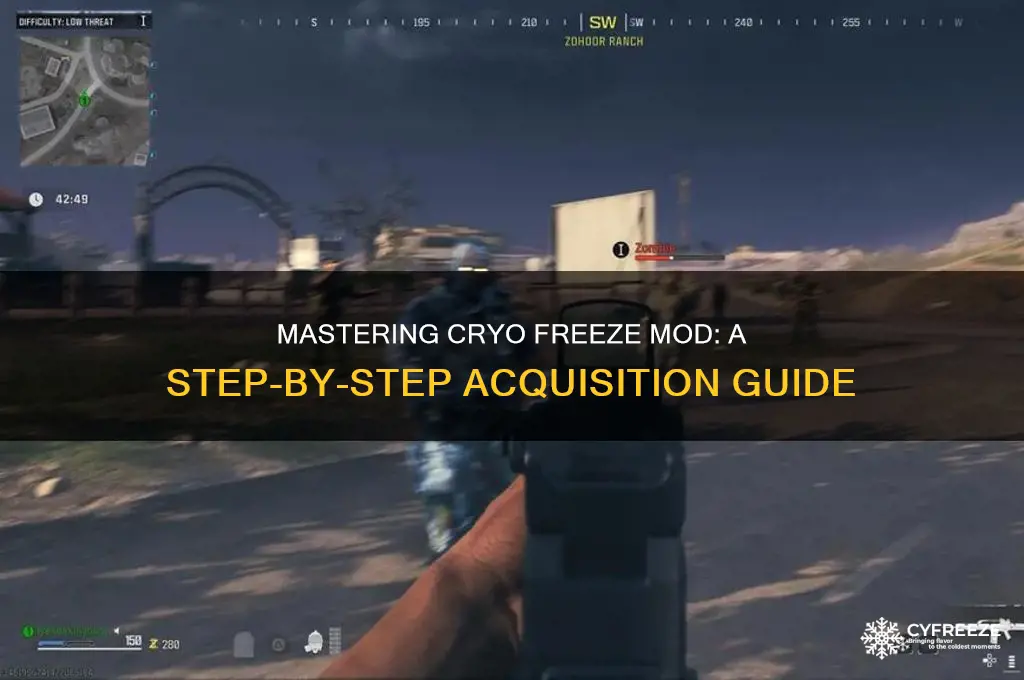 how to get cryo freeze mod