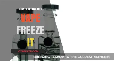 Freeze Dab for Vaping: A Simple Guide to Perfect Consistency