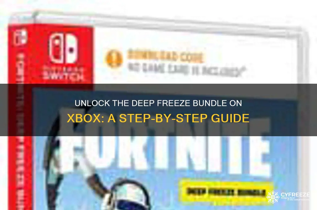 how to get deep freeze bundle on xbox