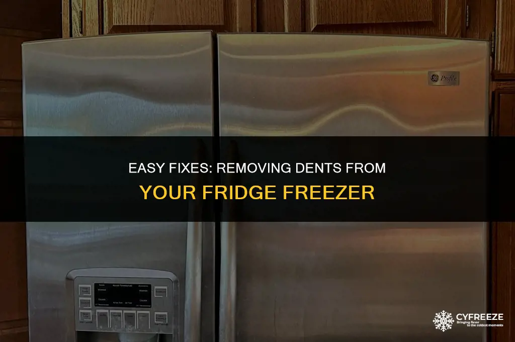 how to get dents out of fridge freezer