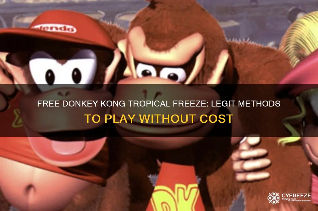 how to get donkey kong tropical freeze for free