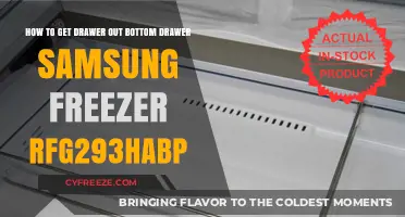 Easy Steps to Remove Bottom Drawer in Samsung RFG293HABP Freezer