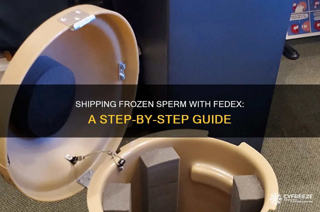 how to get fedex ship freezing sperm