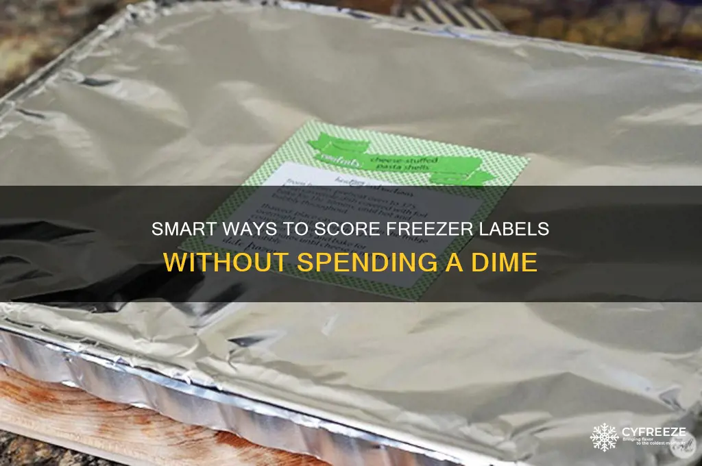how to get free freezer labels
