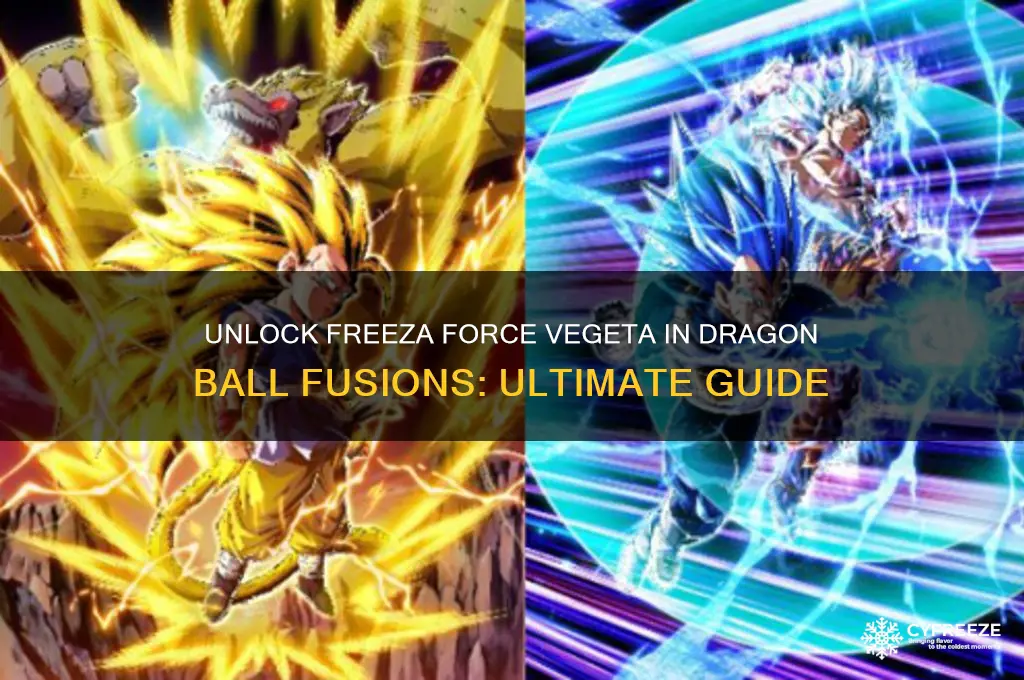 how to get freeza force vegeta dragon ball fusions
