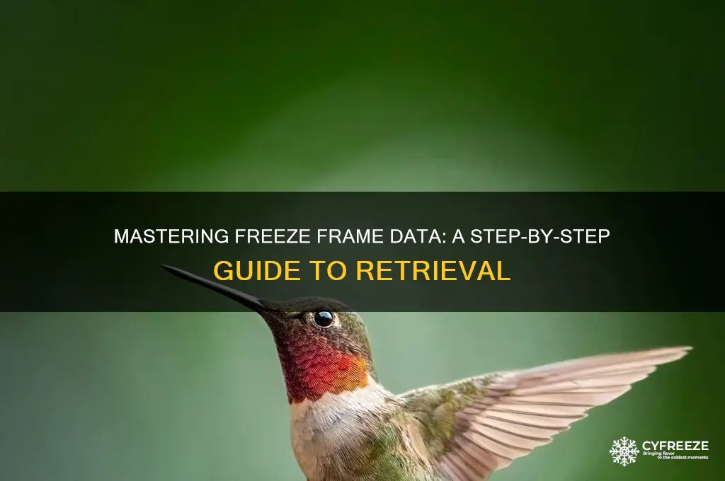 how to get freeze frame data