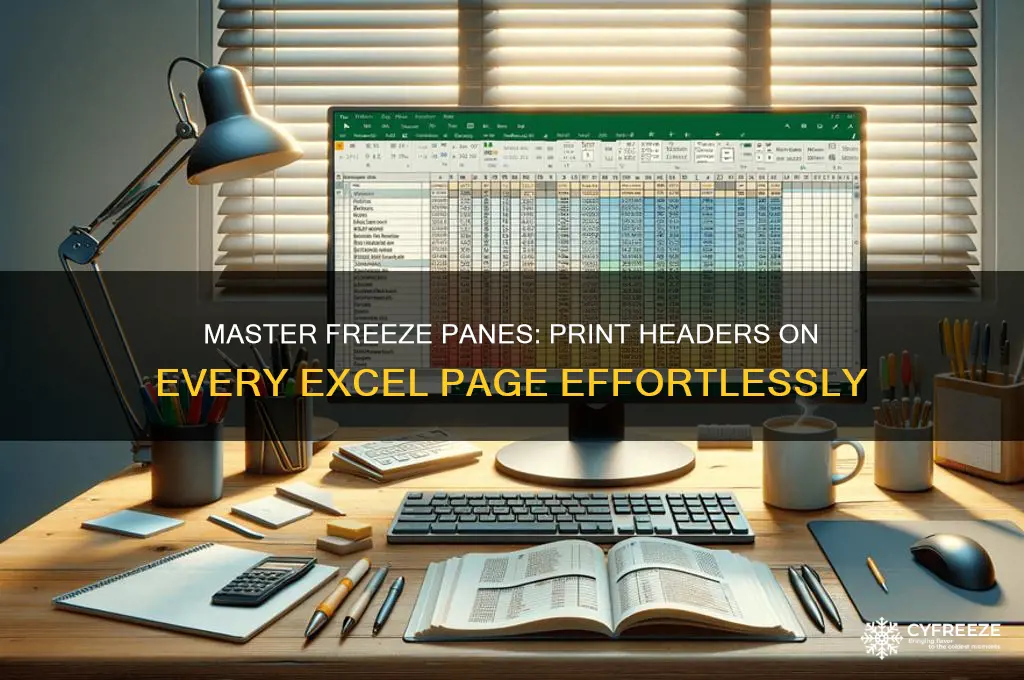 how to get freeze panes to print on every page