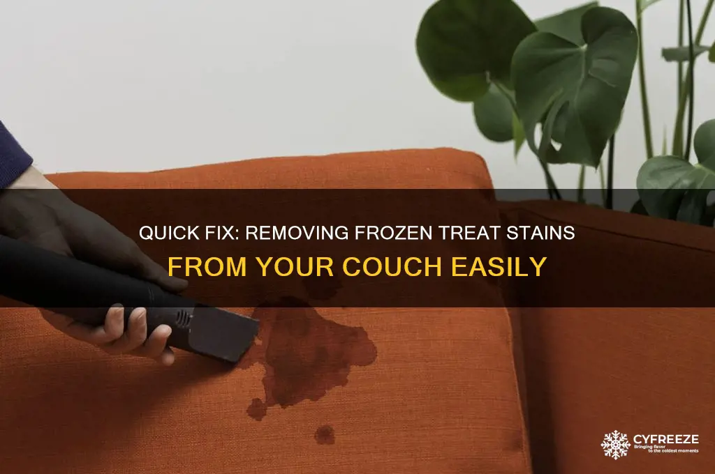 how to get freeze pop out of couch
