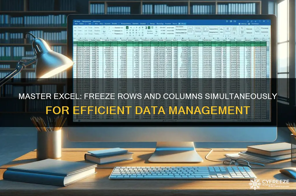 how to get freeze row and column together in excel