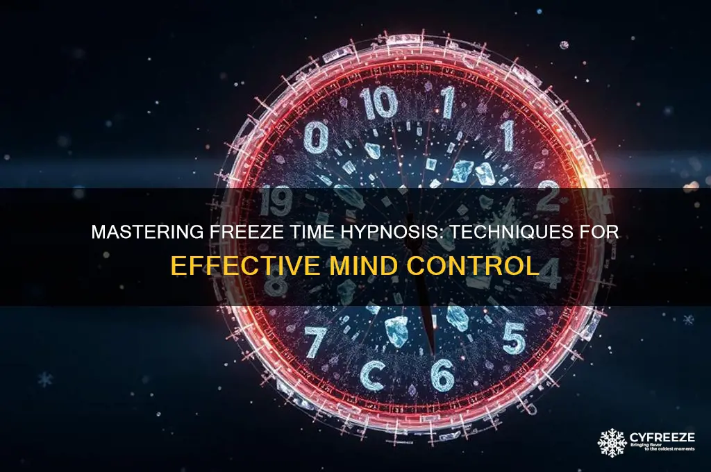 how to get freeze time hipnosis to work