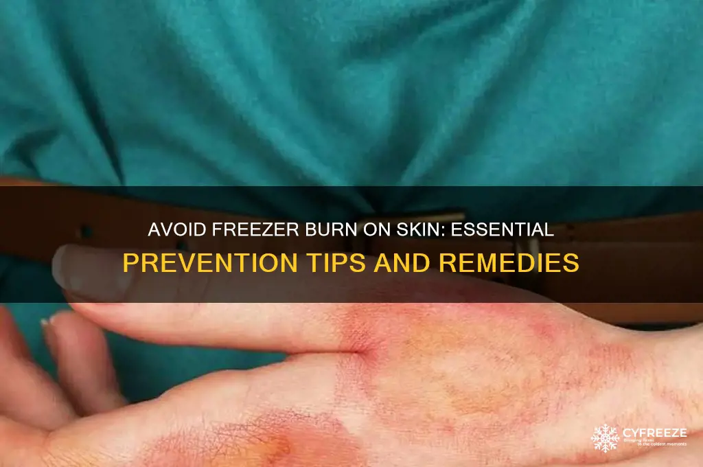 how to get freezer burn on skin