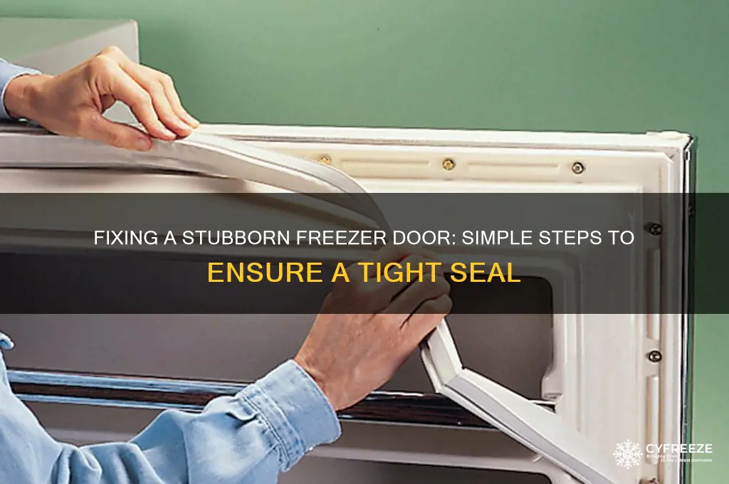 how to get freezer door to close