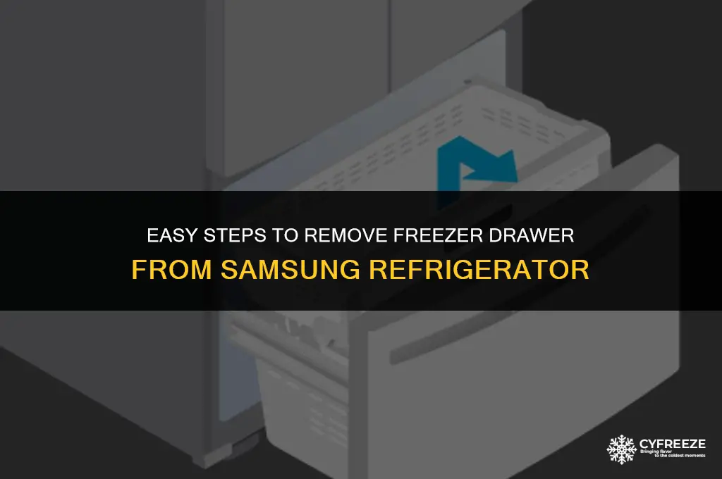 how to get freezer drawer out of samsung fridge