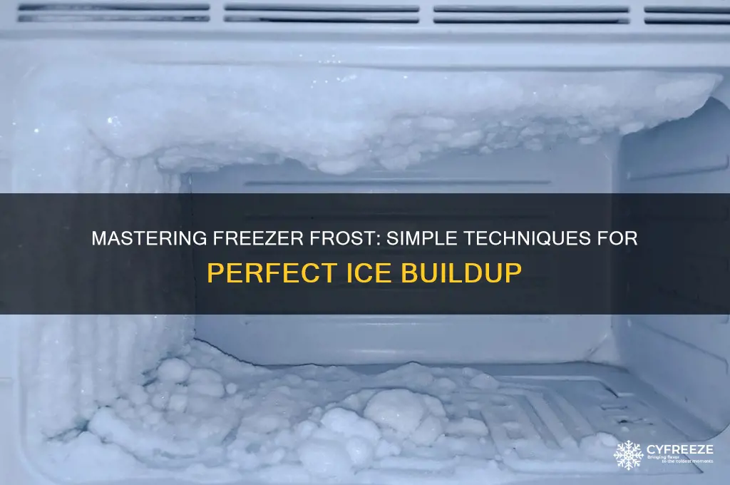 how to get freezer frost