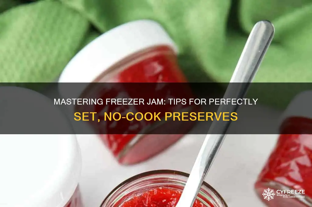 how to get freezer jam to set