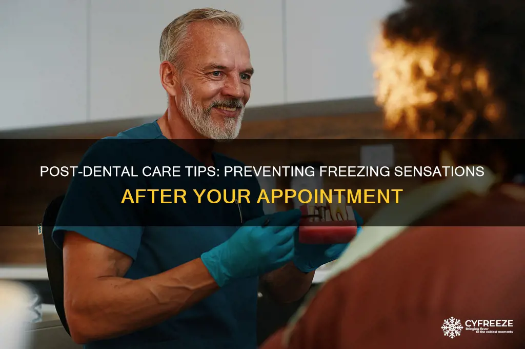 how to get freezing out after dentist