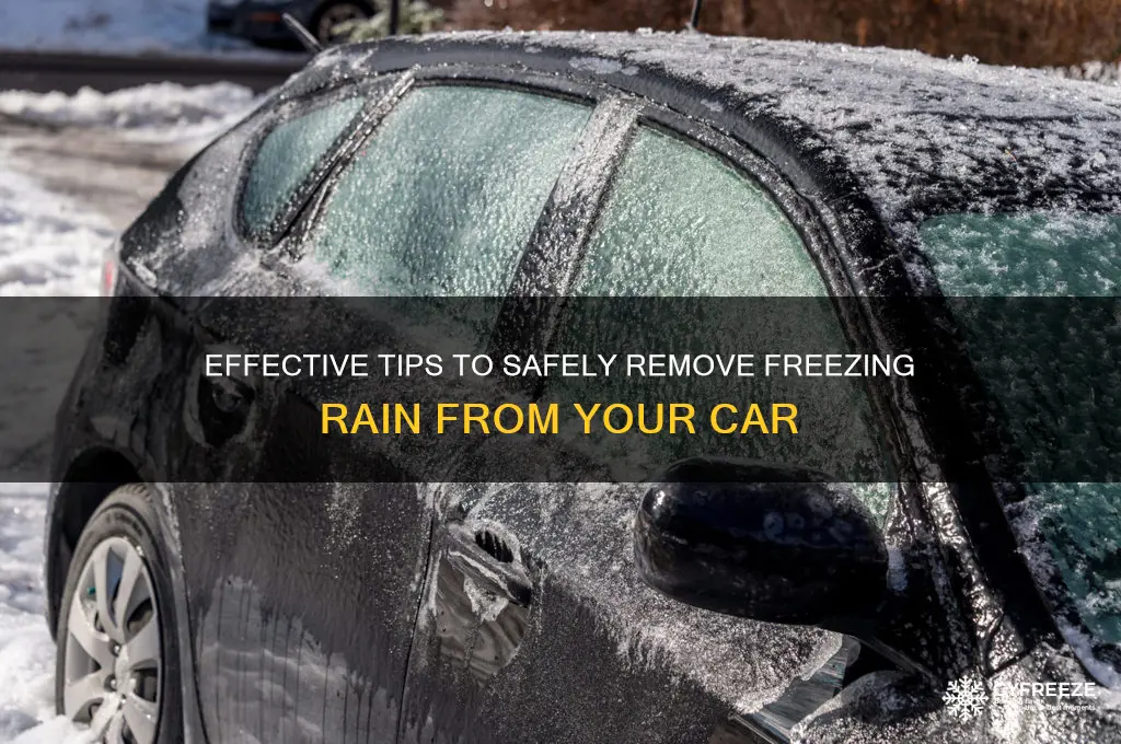 how to get freezing rain off car