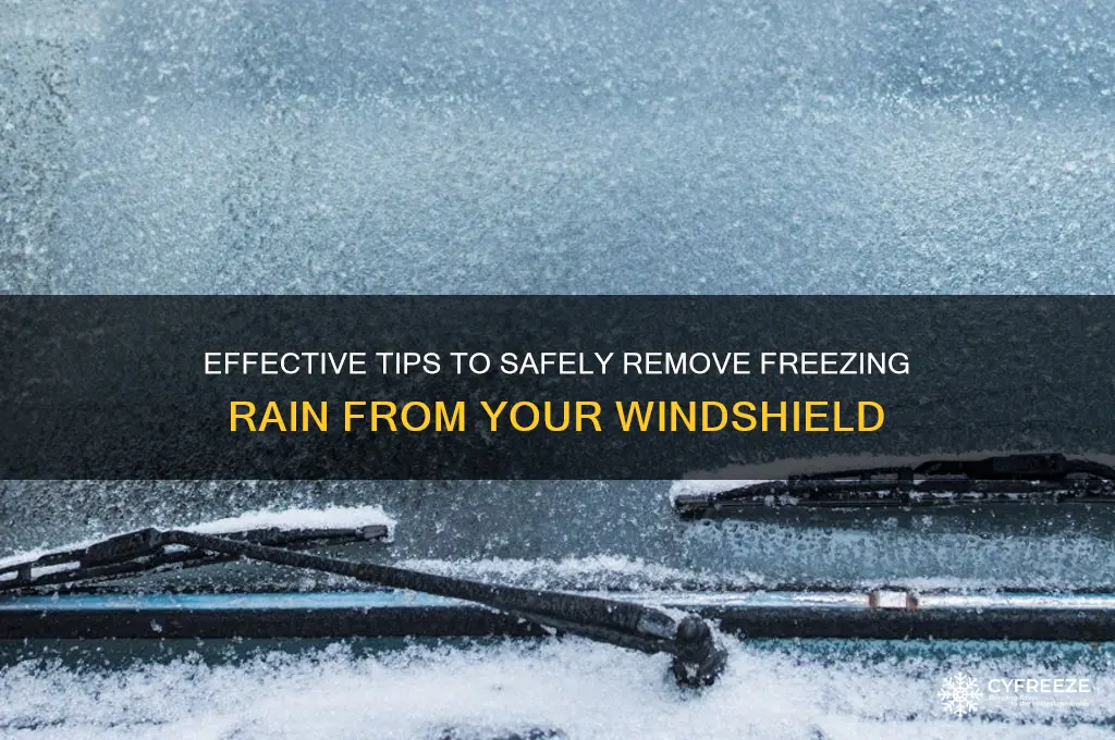 how to get freezing rain off windshield