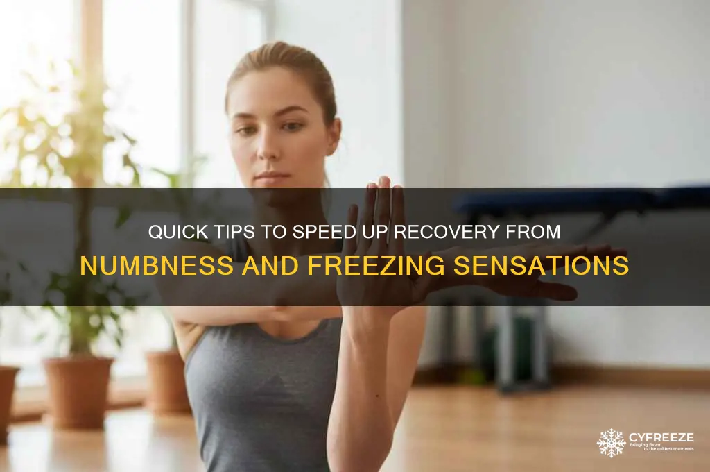 how to get freezing to wear off faster