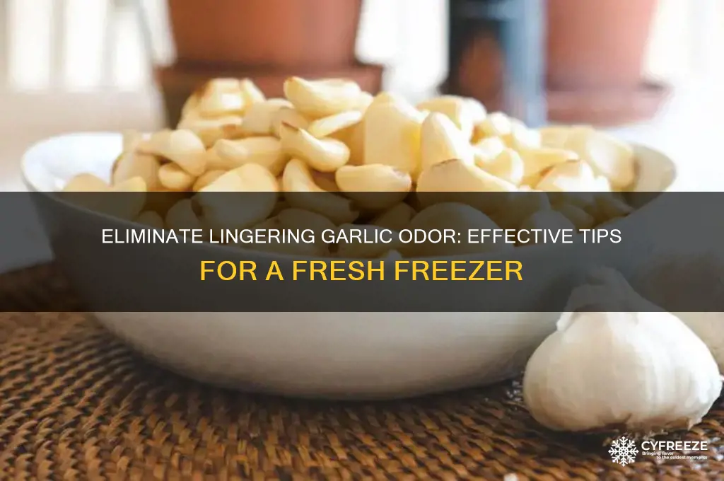 how to get garlic smell out of freezer