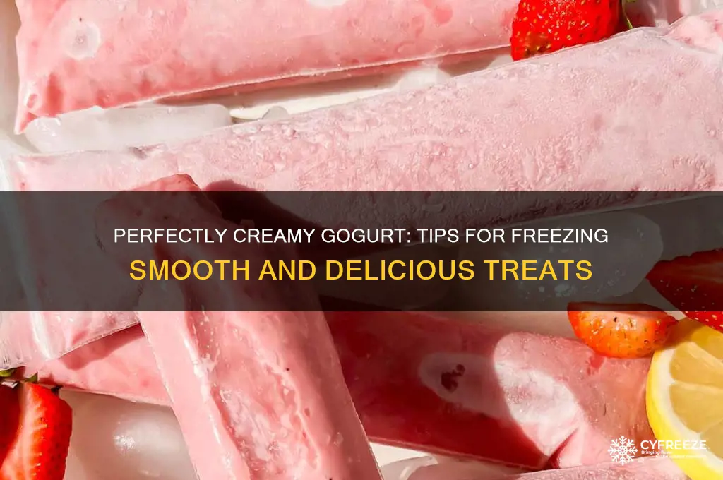 how to get gogurt to freeze creamy
