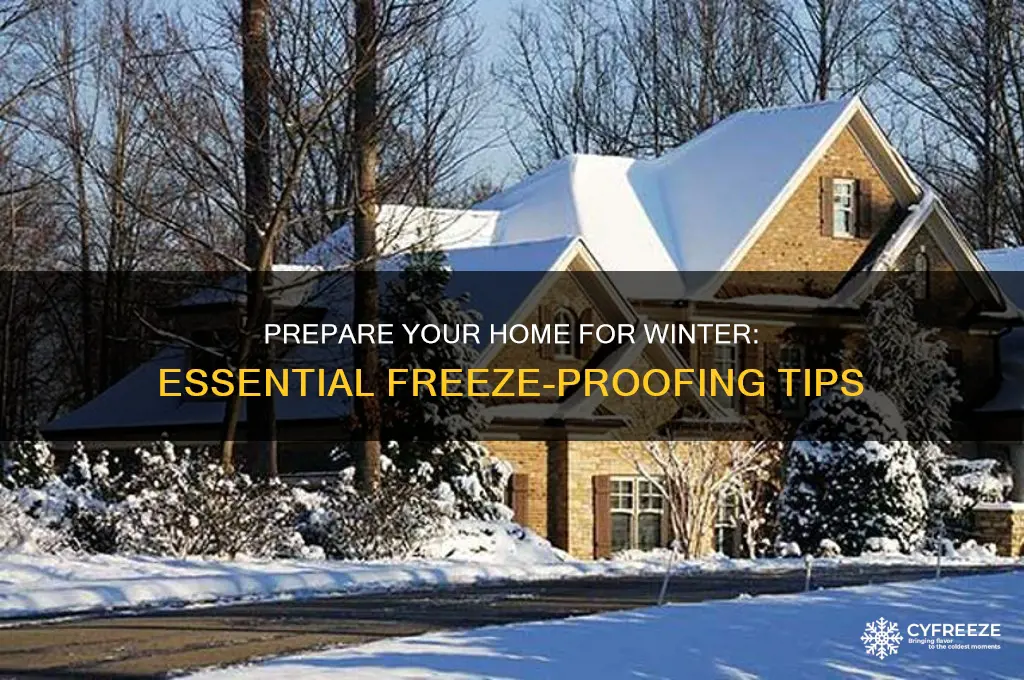 how to get house ready for freeze