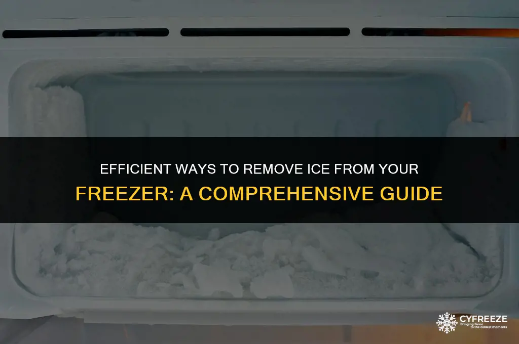 how to get ice out of freezer
