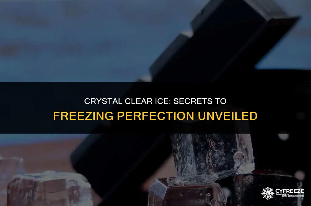 how to get ice to freeze clear