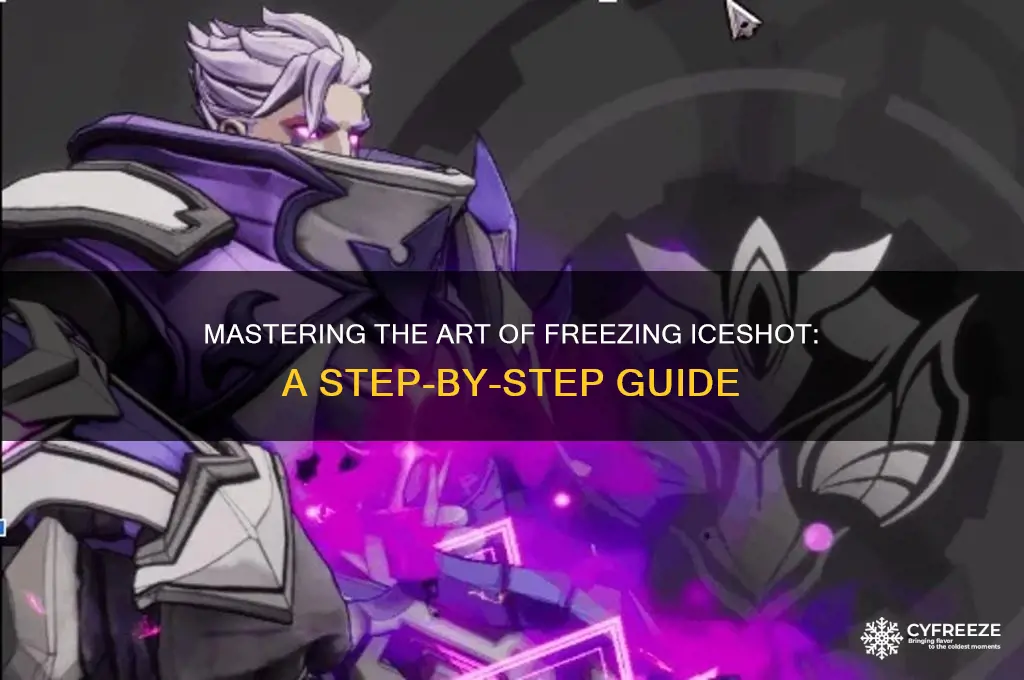 how to get iceshot to freeze