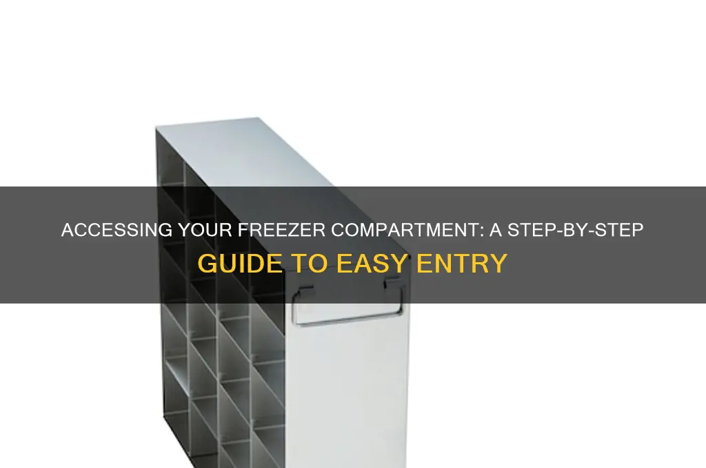 how to get inside the freezer compartment