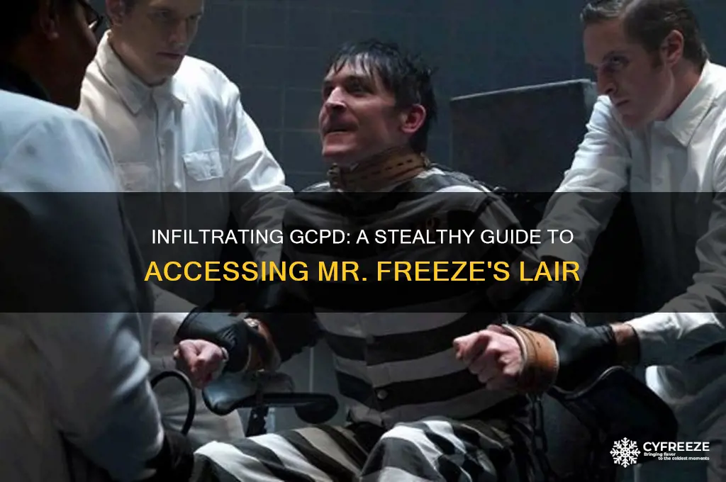 how to get into gcpd building mr freeze