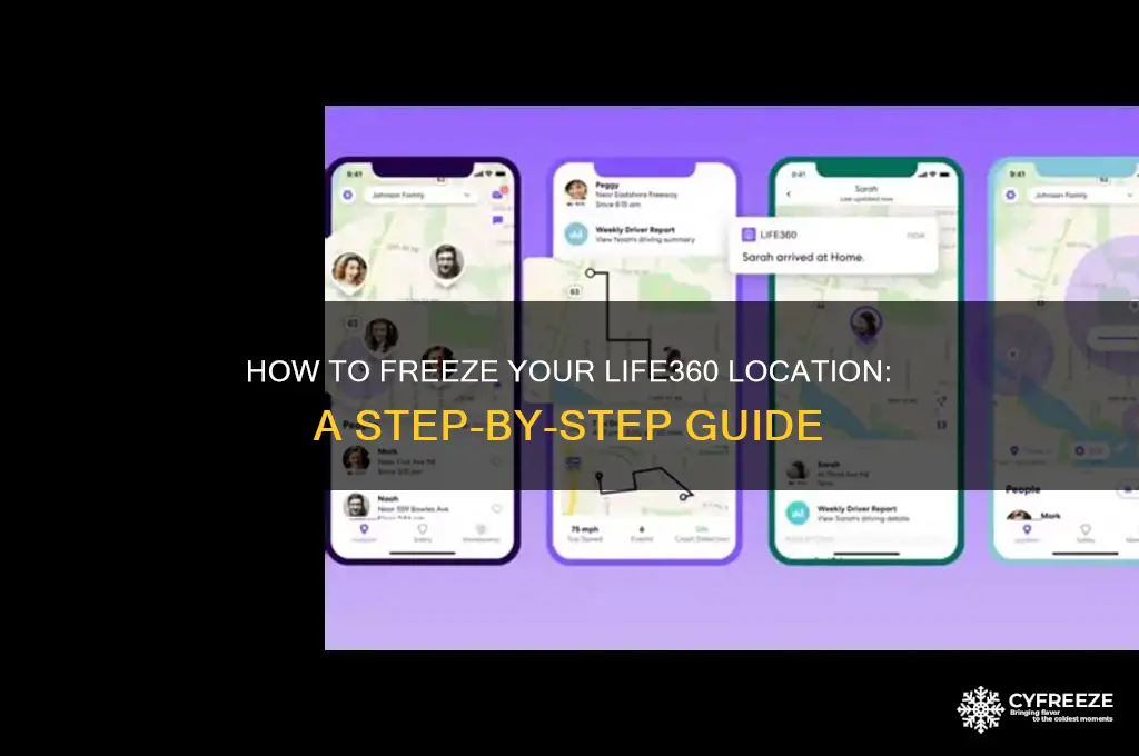 how to get life360 to freeze location