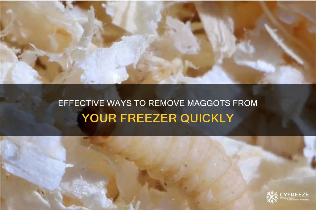 how to get maggots out of freezer