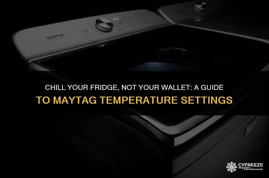 how to get maytag warm freezer cold fridge