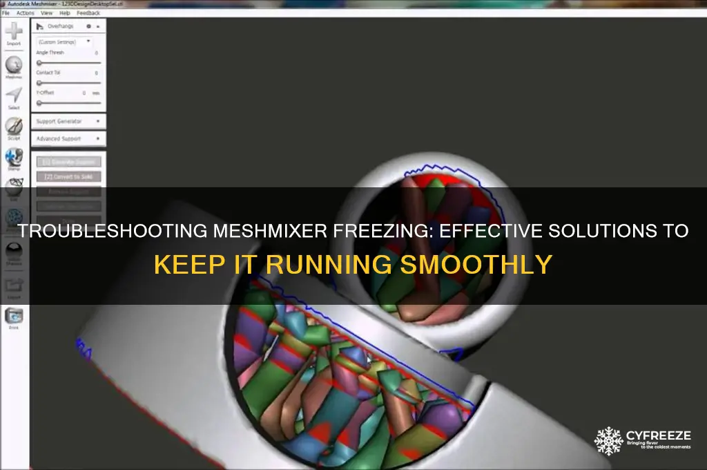 how to get meshmixer to stop freezing