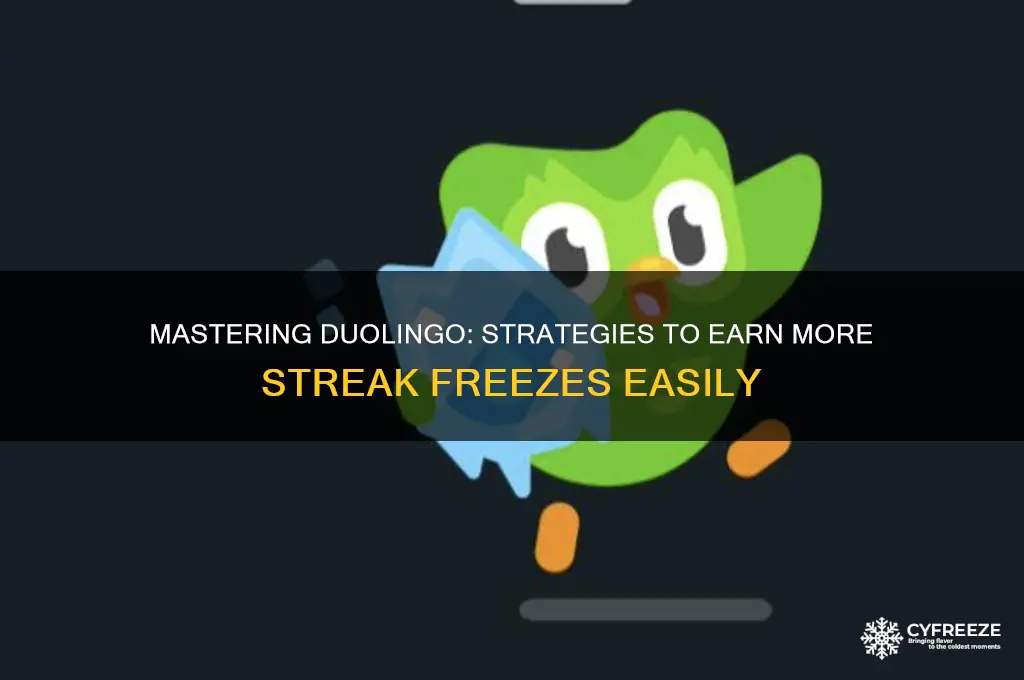 how to get more streak freezes in duolingo