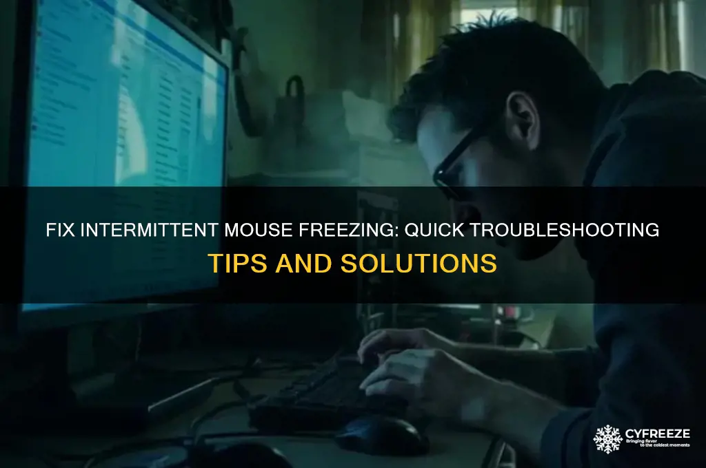 how to get mouse to stop freezing intermittently