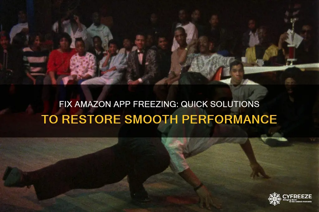 how to get my amazon app to stop freezing
