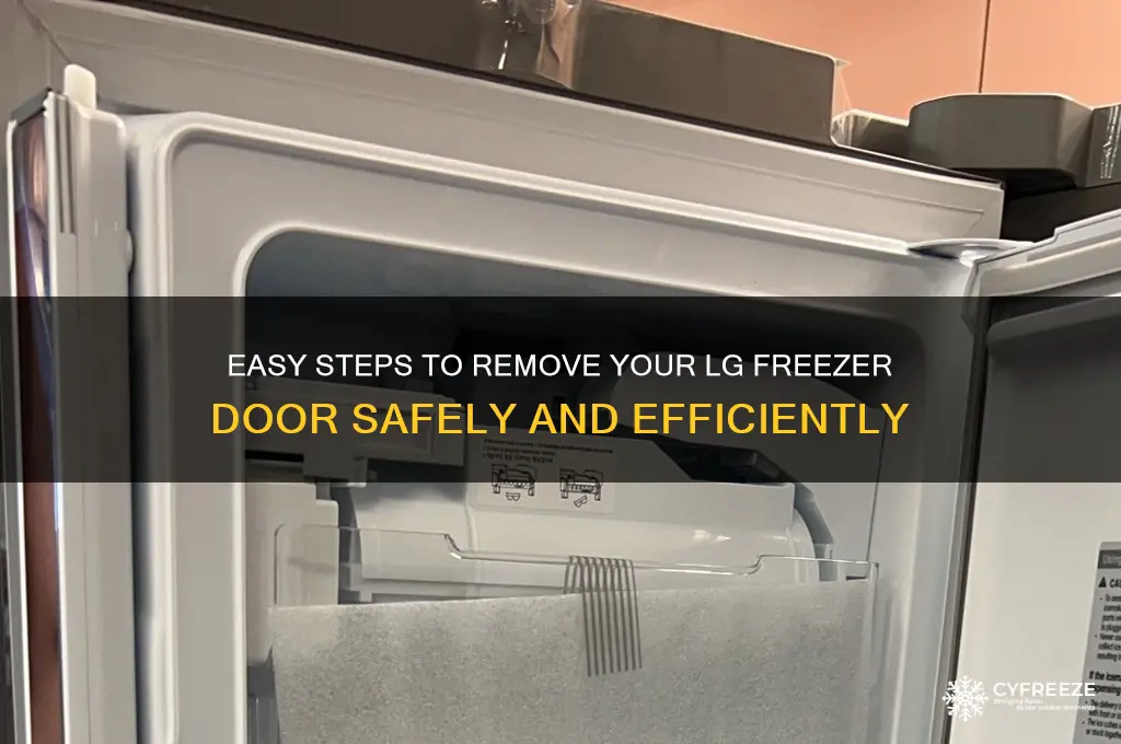 how to get my lg freezer door off