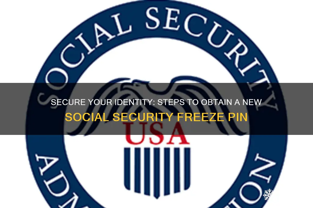 how to get new social security freeze pin