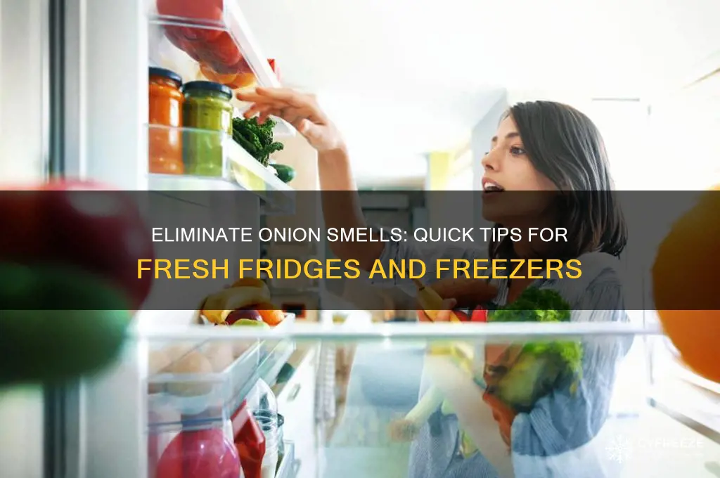 how to get onion ordor out of frig and freezer