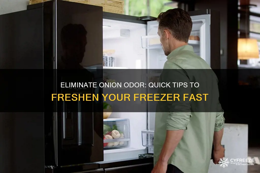 how to get onion smell out of freezer