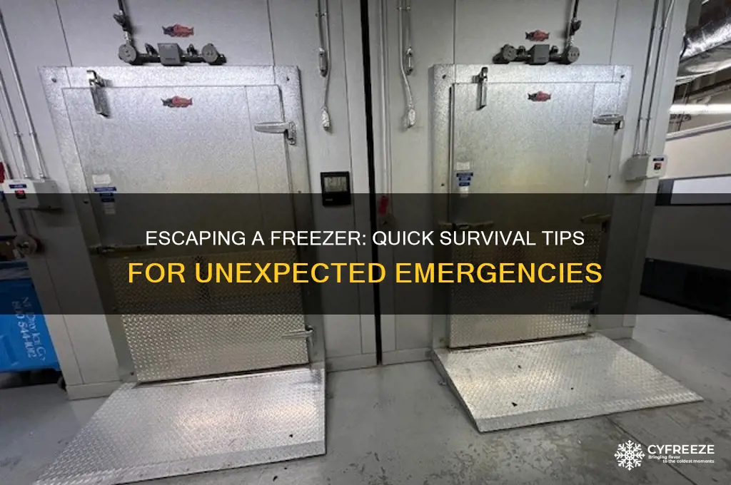 how to get out of a freezer